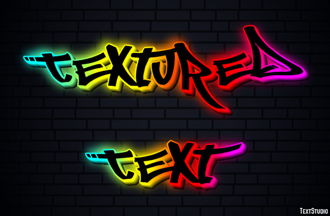 Textured Text Efeito de texto