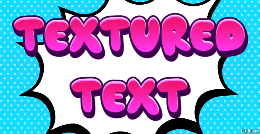 Textured Text Efeito de texto