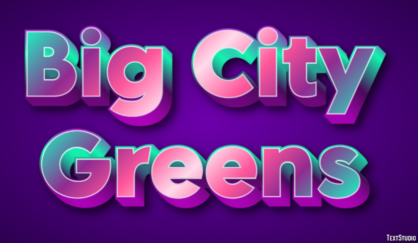 Big City Greens Text Effect