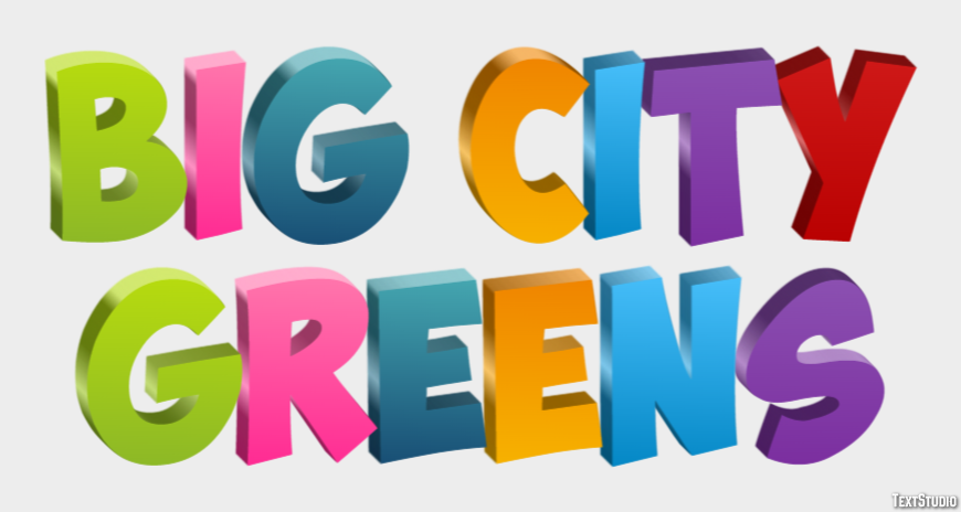 Big City Greens Text Effect