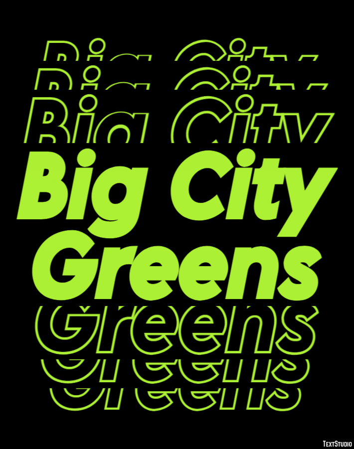 Big City Greens Efecto de Texto