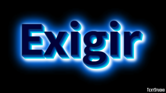 Exigir Efekt tekstowy