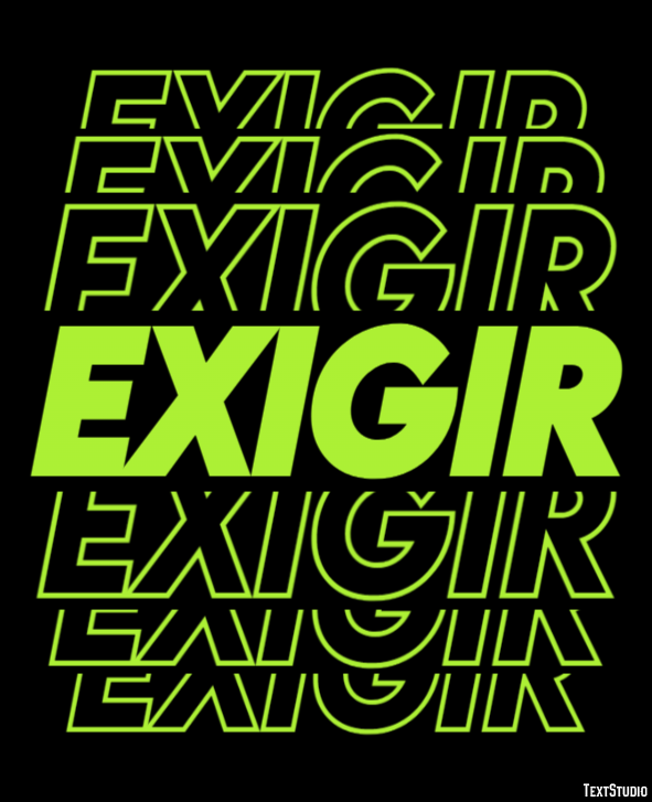 Exigir Efekt tekstowy