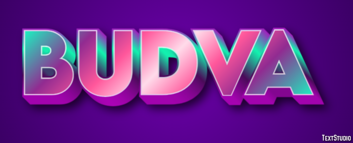 Budva Text Effect