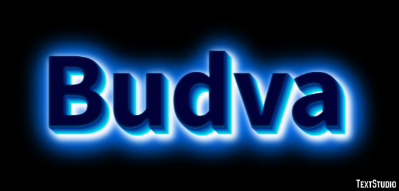 Budva Efekt tekstowy