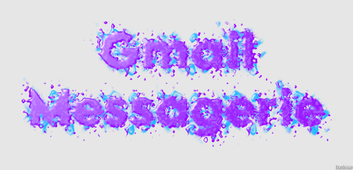 Gmail Messagerie Effet de Texte