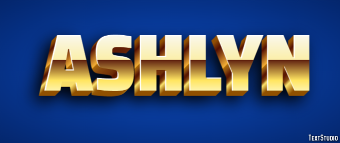 Ashlyn Effet de Texte