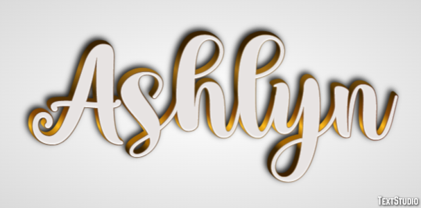 Ashlyn Effet de Texte