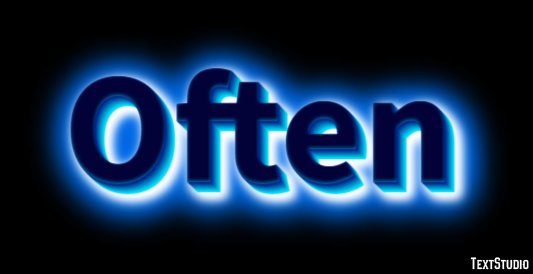 Often Эффект текста