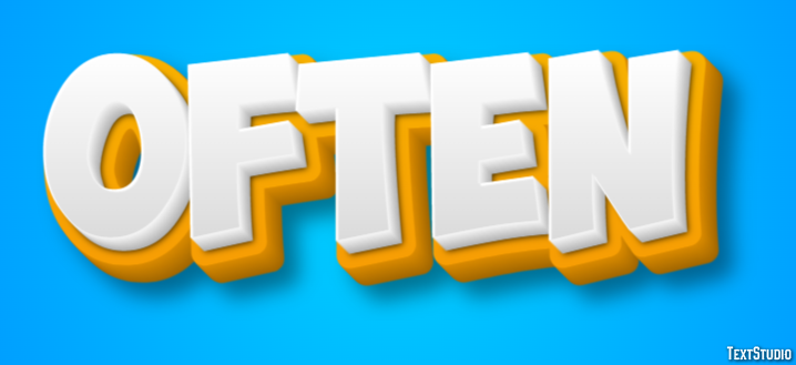 Often Text Effect