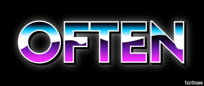 Often Эффект текста