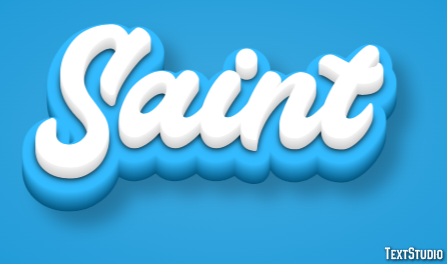 Saint Text Effect