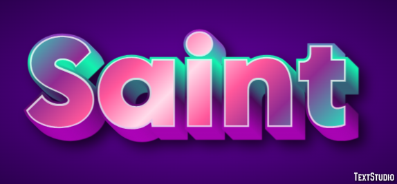 Saint Text Effect