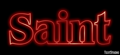 Saint Text Effect
