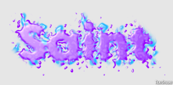 Saint Text effect