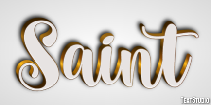Saint Text Effect