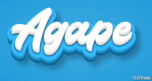 Agape Efekt tekstowy