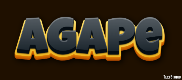 Agape Text Effect
