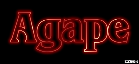 Agape Efekt tekstowy