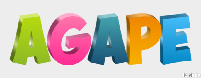 Agape Efekt tekstowy
