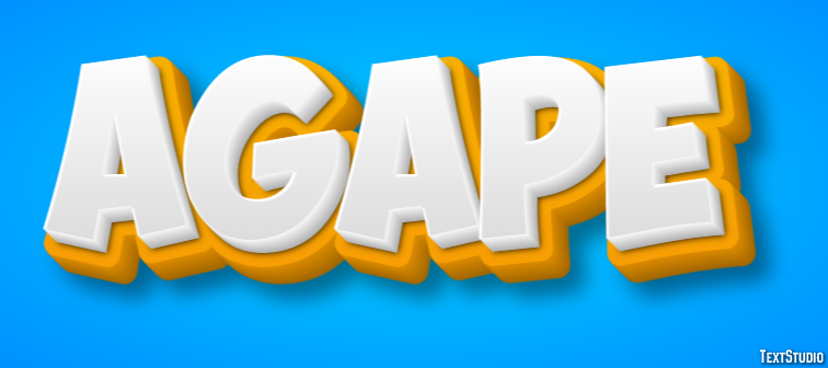 Agape Text Effect