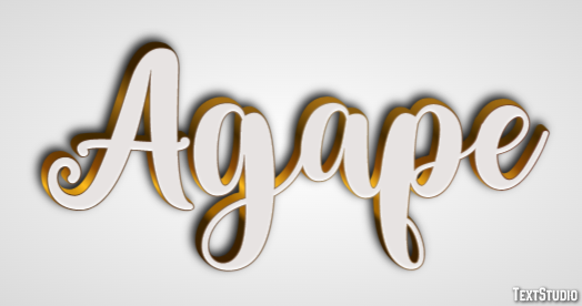 Agape Text Effect
