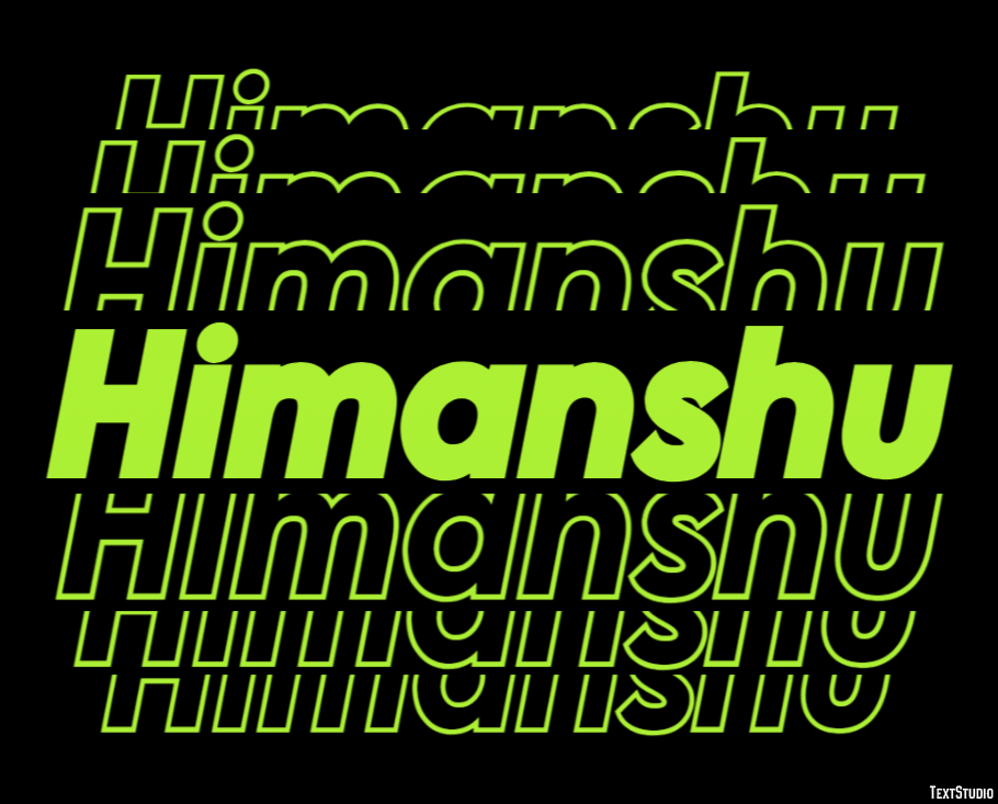 Himanshu Texteffekt