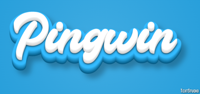 Pingwin Efekt tekstowy