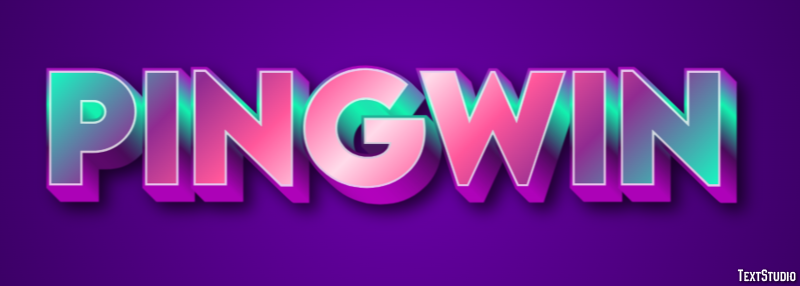 Pingwin Efekt tekstowy