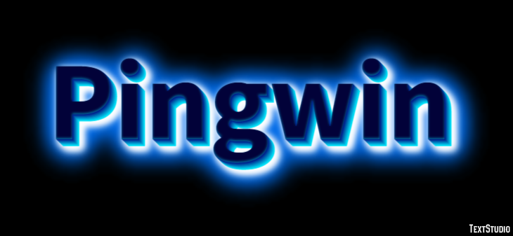 Pingwin Efekt tekstowy