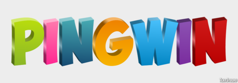 Pingwin Efekt tekstowy