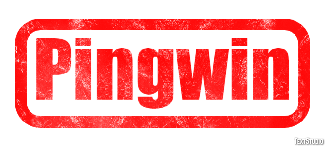 Pingwin Efekt tekstowy