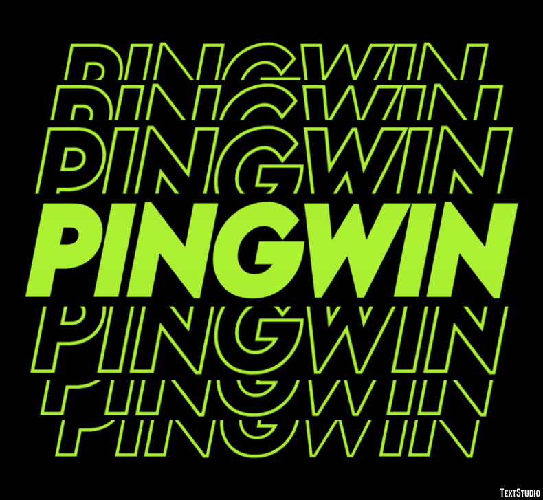 Pingwin Efekt tekstowy