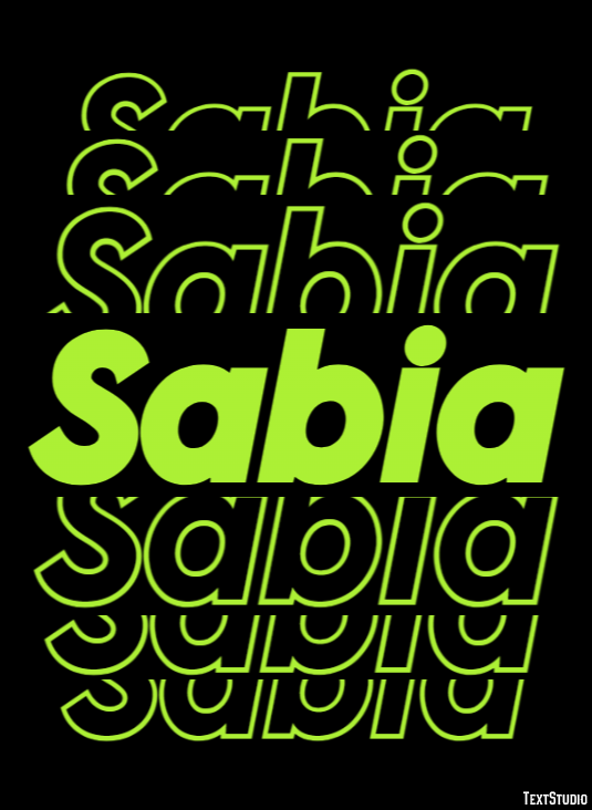 Sabia Effetto testo