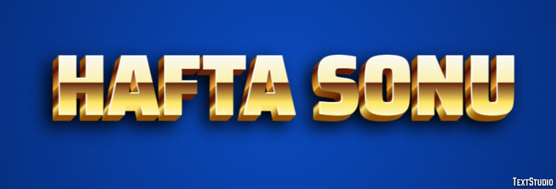 Hafta sonu Texteffekt