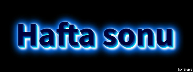 Hafta sonu Texteffekt
