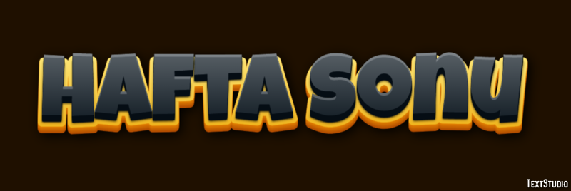 Hafta sonu Metin Efekti