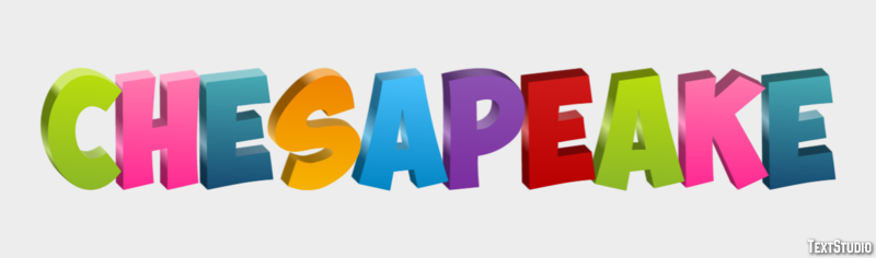 Chesapeake Efeito de texto