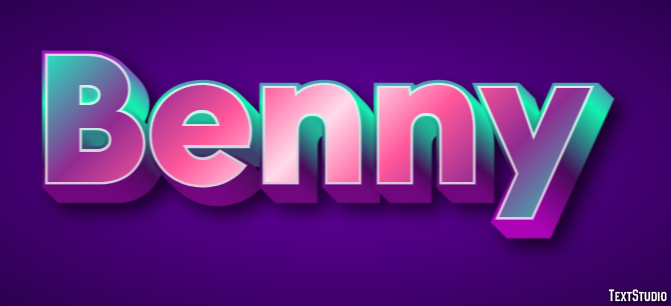 Benny Efecto de Texto