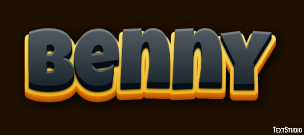 Benny Texteffekt