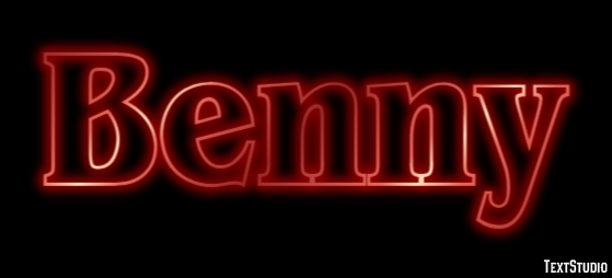 Benny Texteffekt
