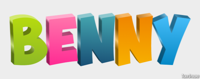 Benny Text effect