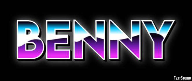 Benny Efeito de texto