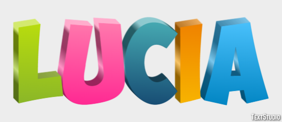 Lúcia テキスト効果