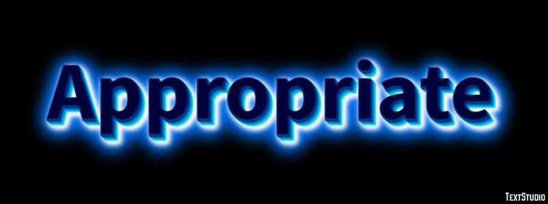 Appropriate Effet de Texte