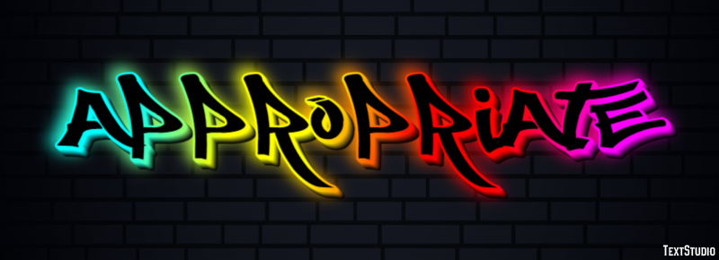 Appropriate Text Effect