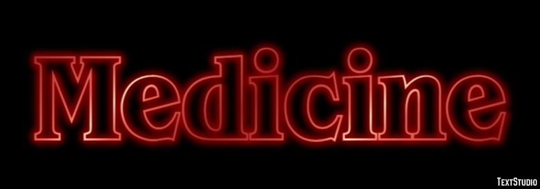 Medicine Эффект текста