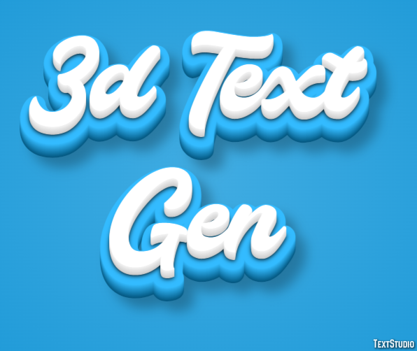 3d Text Gen Effetto testo
