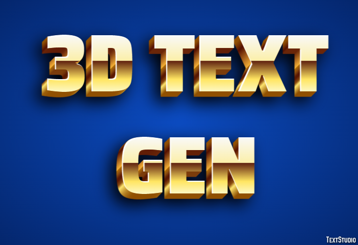 3d Text Gen Texteffekt