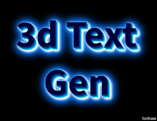 3d Text Gen Effetto testo